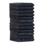 Premium Red Line Microfiber Towel 12-Pack